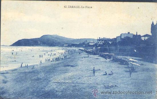 Postales: ZARAUZ (GUIPUZCOA).- LA PLAYA - Foto 1