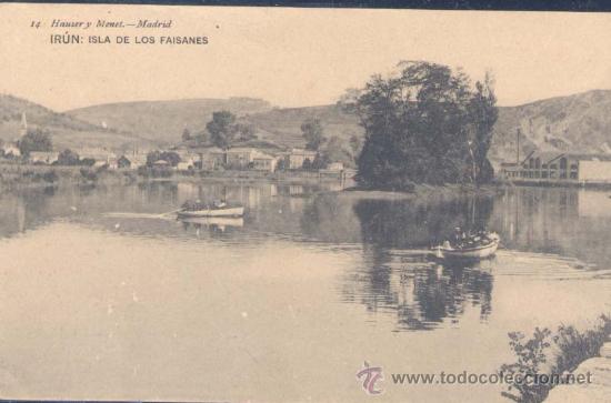 Postales: IR&Uacute;N (GUIPUZCOA).- ISLA DE LOS FAISANES - Foto 1