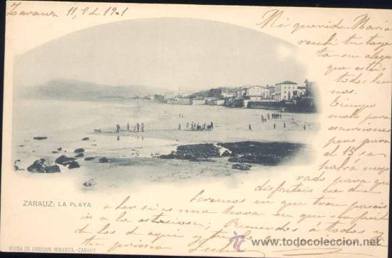 Postales: ZARAUZ (GUIPUZCOA).- LA PLAYA . - Foto 1