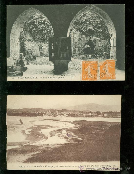 Postales: LOTE DE 10 TARJETAS POSTALES DE FUENTERRABIA. - Foto 3