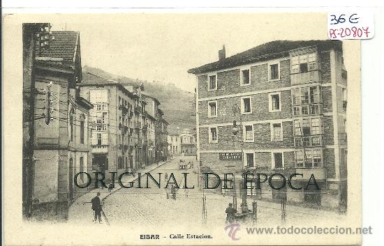Postales: (PS-20807)POSTAL DE EIBAR-CALLE ESTACION - Foto 1