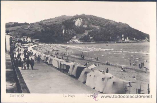 Postales: ZARAUZ (GUIPUZCOA).- LA PLAYA - Foto 1