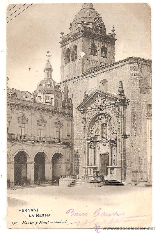 Postales: Hernani, postal antigua. Dorso sin dividir - Foto 1