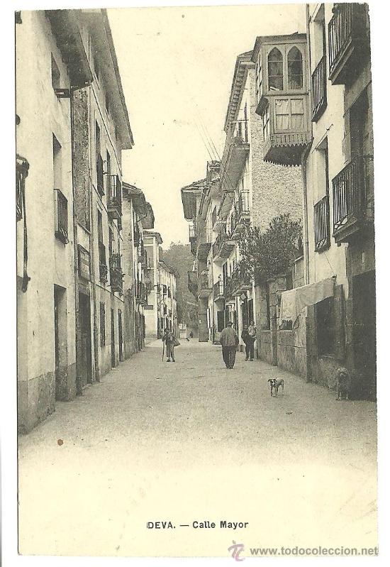 Postales: TARJETA POSTAL DE DEVA GUIPUZCOA - CALLE MAYOR - Foto 1