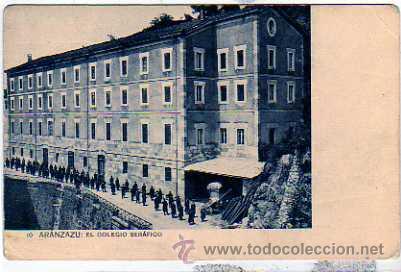 Cartes Postales: Guipuzcoa. Aranzazu. Colegio Ser&aacute;fico. n&ordm; 10 Fototipia Hauser Sin circular.
