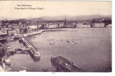 Postais: N&ordm; 7877 POSTAL SAN SEBASTIAN PAIS VASCO DESDE EL MONTE URGULL