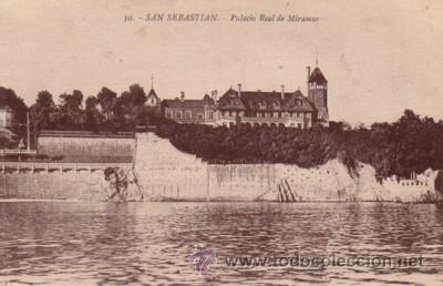 Postales: N&ordm; 7742 POSTAL SAN SEBASTIAN PAIS VASCO PALACIO REAL DE MIRAMAR