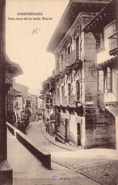 Postales: N&ordm; 7743 POSTAL FUENTERRABIA PAIS VASCO UNA CASA DE LA CALLE MAYOR