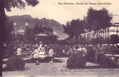 Cartoline: N&ordm; 7746 POSTAL SAN SEBASTIAN PAIS VASCO PARQUE ELDERDI EDER