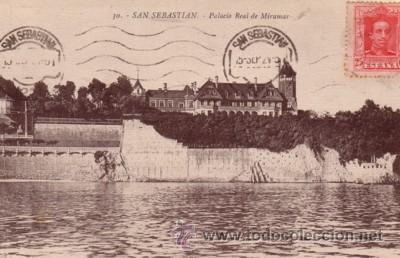 Postales: N&ordm; 7748 POSTAL SAN SEBASTIAN PALACIO REAL DE MIRAMAR