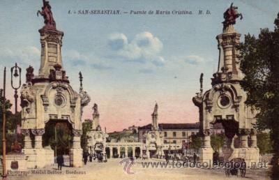 Cartoline: N&ordm; 7760 POSTAL SAN SEBASTIAN PAIS VASCO PUENTE DE MARIA CRISTINA