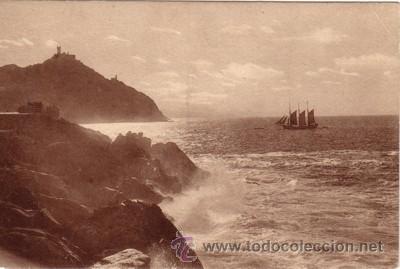 Cartoline: N&ordm; 7679 POSTAL SAN SEBASTIAN VISTA DEL MONTE IGUELDO BARCO