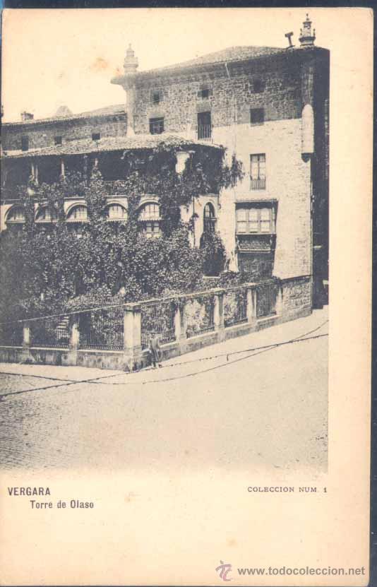 Postales: VERGARA (GUIPUZCOA).- TORRE DE OLASO - Foto 1