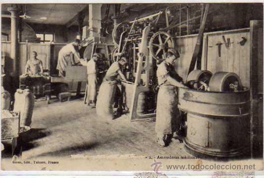 Postais: Guipuzcoa. Renteria. Galletas Olibet. Amasadoras mec&aacute;nicas. Gorce Edit Talance. France.
