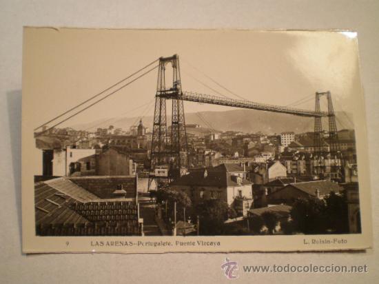 Cartoline: ANTIGUA POSTAL DEL PUENTE VIZCAYA  - PORTUGALETE