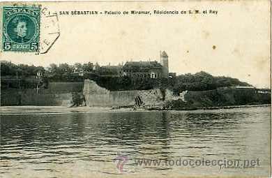 Postkarten: SAN SEBASTIAN.- PALACIO DE MIRAMAR, RESIDENCIA DE S.M. EL REY.- EDIT LATIEULE N&ordm; 1