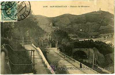 Postales: SAN SEBASTIAN.- PALACIO DE MIRAMAR.- N&ordm; 1106