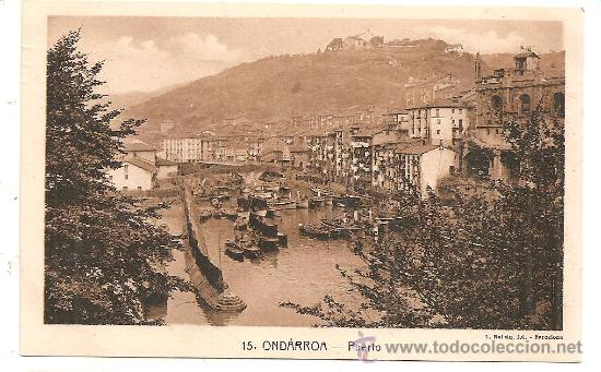 Postales: Ondarroa, postal formato antiguo - Foto 1