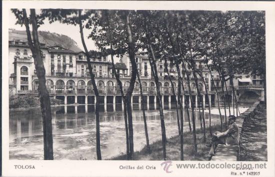 Postales: TOLOSA (GUIPUZCOA).- ORILLAS DEL ORIA