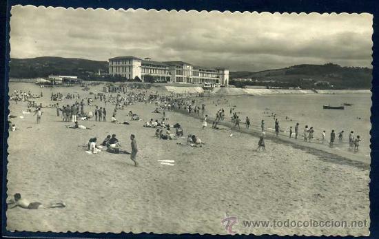Postais: GORLIZ : Ed. Garcia Garrabella N&ordm; 73 - Sanatorio y Playa. Fotografica