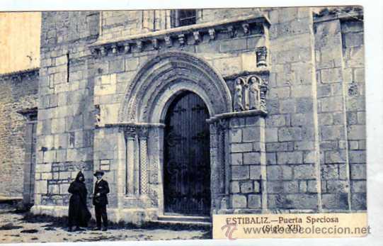 Postales: Alava. Estibaliz. Puerta Speciosa. Siglo XII.  Sin circular. No figura editor.