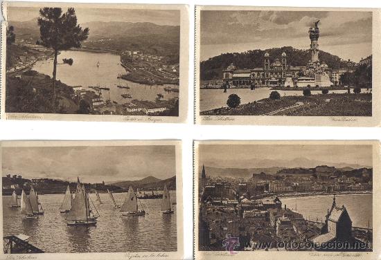 Postales: CUATRO POSTALES DE SAN SEBASTIAN