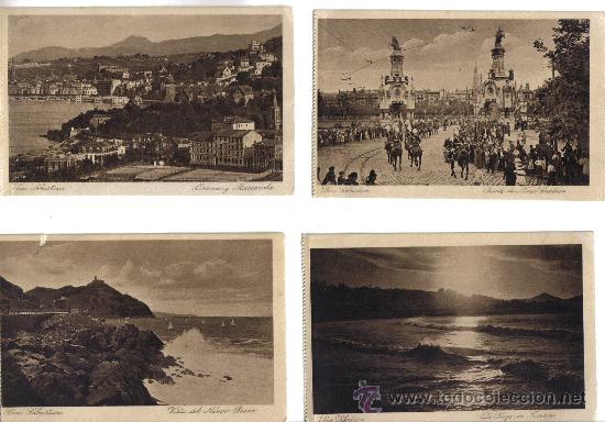 Postales: CUATRO POSTALES DE SAN SEBASTIAN - Foto 1