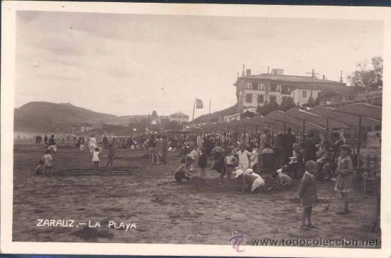 Postales: ZARAUZ (GUIPUZCOA).- LA PLAYA - Foto 1