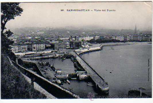 Postcards: Guipuzcoa. San Sebastian. n&ordm; 28. Vista del Puerto. Latieule Editor. Sin circular.