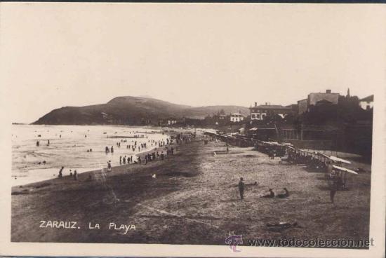 Postales: ZARAUZ (GUIPUZCOA).- LA PLAYA - Foto 1