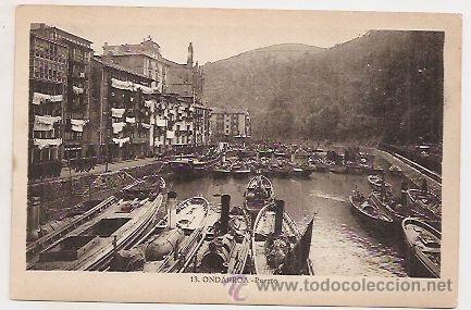 Postales: Ondarroa, postal antigua - Foto 1