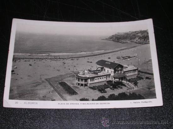 Postales: 20 ALGORTA - PLAYA DE EREAGA Y BALNEARIO DE IGERETXE - Foto 1