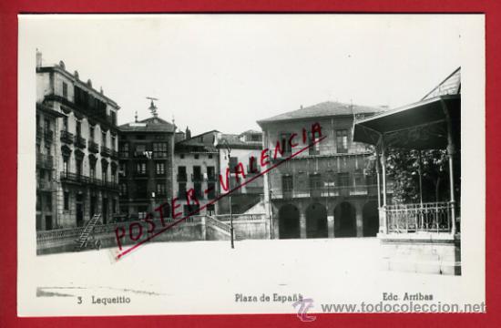 Postales: LEQUEITIO, PLAZA DE ESPA&Ntilde;A,    P65460 - Foto 1