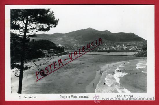 Postales: LEQUEITIO, PLAYA Y VISTA GENERAL,    P65461 - Foto 1