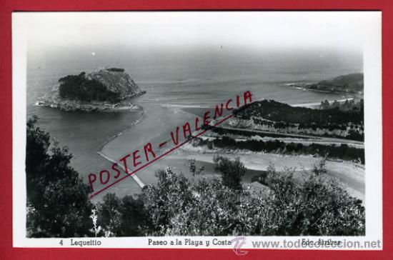 Postales: LEQUEITIO, PASEO A LA PLAYA Y COSTA,    P65462 - Foto 1