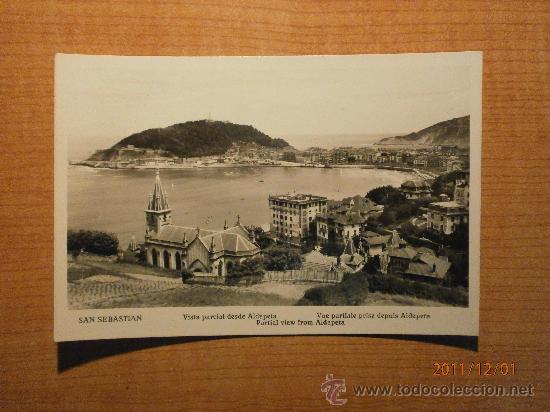 Postales: POSTAL SAN SEBASTIAN VISTA PARCIAL DESDE ALDAPETA SIN CIRCULAR