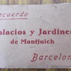 Postales: MINI ACORDEÓN 21POSTALES .. PALACIO Y JARDINES DE MONTJUICH – BARCELONA. Lote 29702347