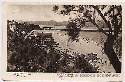 Postales: Algorta, postal antigua - Foto 1