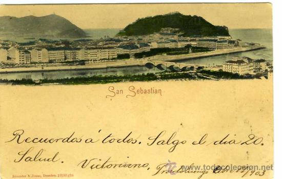 Postales: POSTAL SAN SEBASTIAN VISTA GENERAL