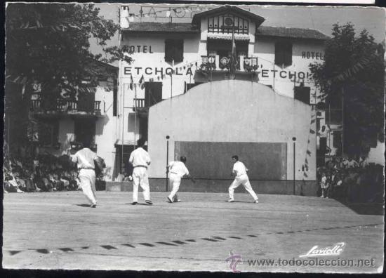 Postkarten: ASCAIN (GUIPUZCOA).- UN PARTIDO DE PELOTA VASCA