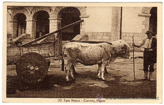 Postais: BONITA POSTAL - TIPO VASCO (VIZCAYA) - LABRADOR CON CARRETA