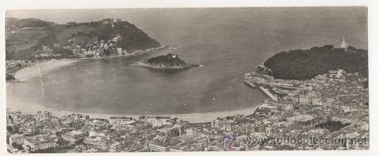 Postcards: SAN SEBASTIAN. VISTA A&Eacute;REA DE LA BAH&Iacute;A. (ED. T.A.F N&ordm; 8). VISTA PANOR&Aacute;MICA.