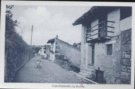 Postales: FUENTERRAB&Iacute;A (GUIPUZCOA).- LA MURALLA - Foto 1