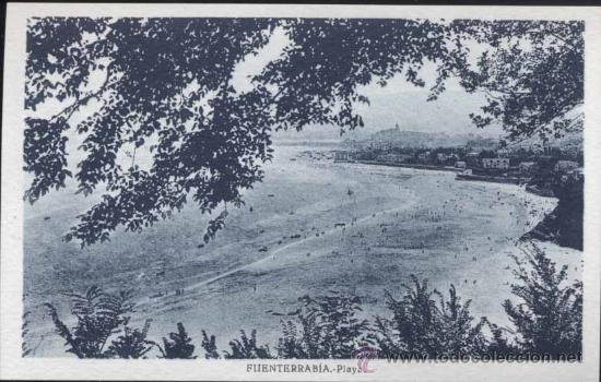 Postales: FUENTERRAB&Iacute;A (GUIPUZCOA).- PLAYA - Foto 1