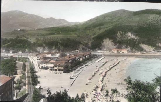 Postales: DEVA (GUIPUZCOA).- ENSANCHE Y PLAYA - Foto 1