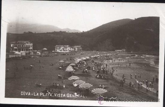 Postales: DEVA (GUIPUZCOA).- LA PLAYA- VISTA GENERAL - Foto 1