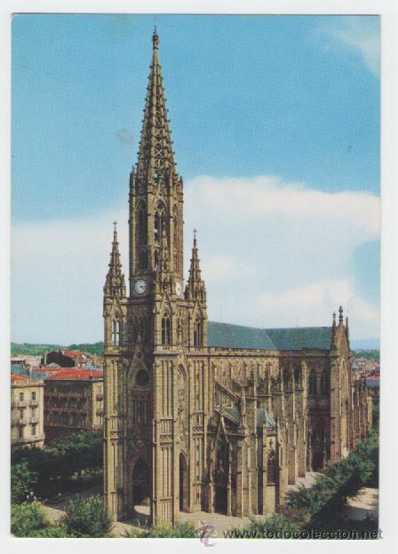 Postales: SAN SEBASTIAN - LA CATEDRAL - EDICI&Oacute;N MANIPEL - POSTAL - Foto 1