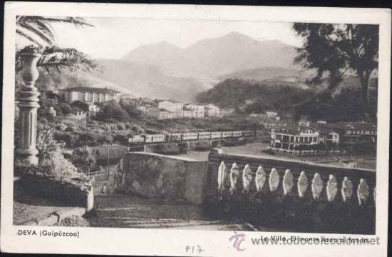 Postales: DEVA (GUIPUZCOA).- LA VILLA- EL MONTE ARNO AL FONDO - Foto 1