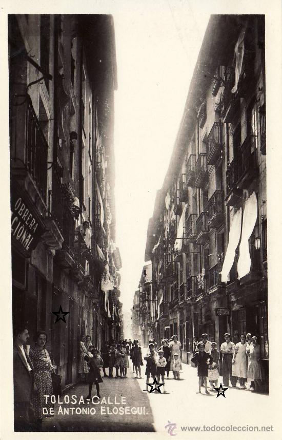 Cartoline: TOLOSA - CALLE DE ANTONIO ELOSEGUI -.
