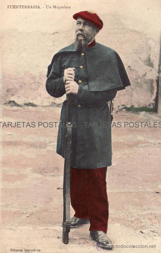 Postales: FUENTERRABIA - UN MIQUELETE -. - Foto 1